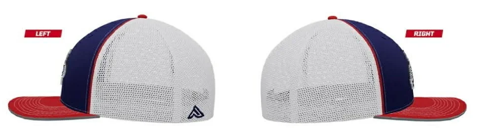 Cap back and side views